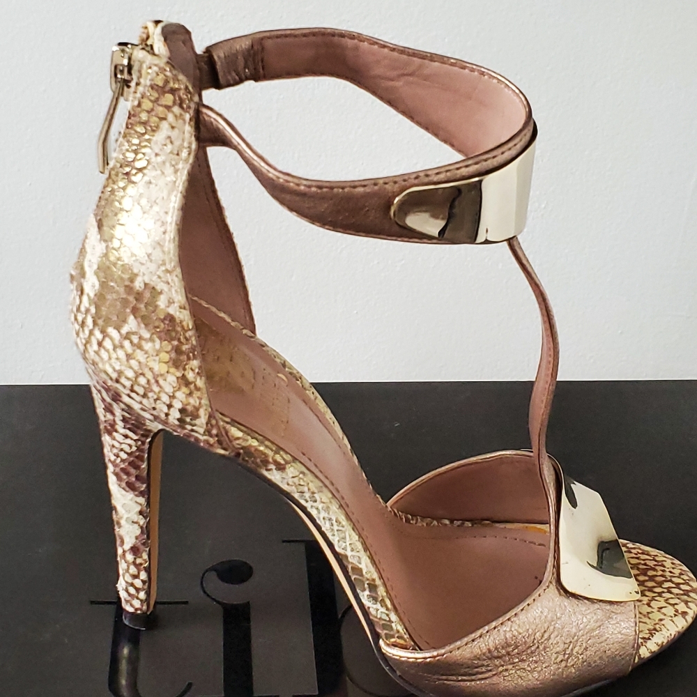 Vince Camuto Metallic High Heel Sandals